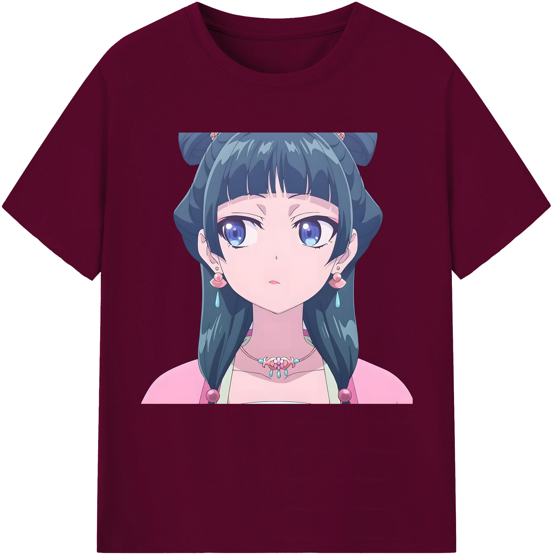 （画像用） 薬屋のひとりごと The Apothecary Diaries レディースカジュアルプリントTシャツ（綿100％）